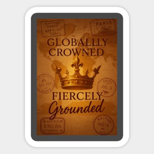 Globally Crowned Sticker